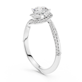 Gold Ring LR-0279, White Gold, view 1