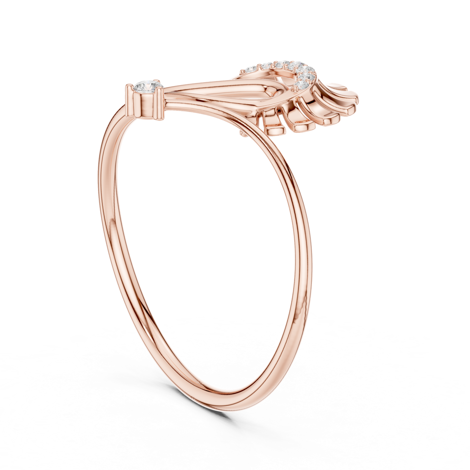 Gold Ring 1 (116), Rose Gold, view 1