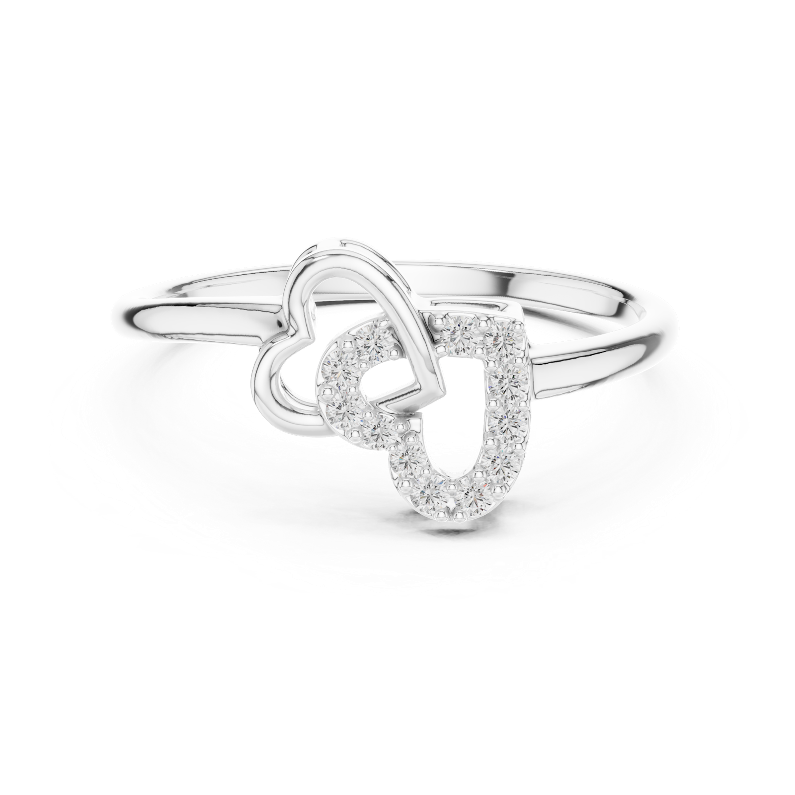 Gold Ring 12-10064@L, White Gold, view 4
