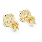 Gold Earrings ER-0016, Yellow Gold, view 3