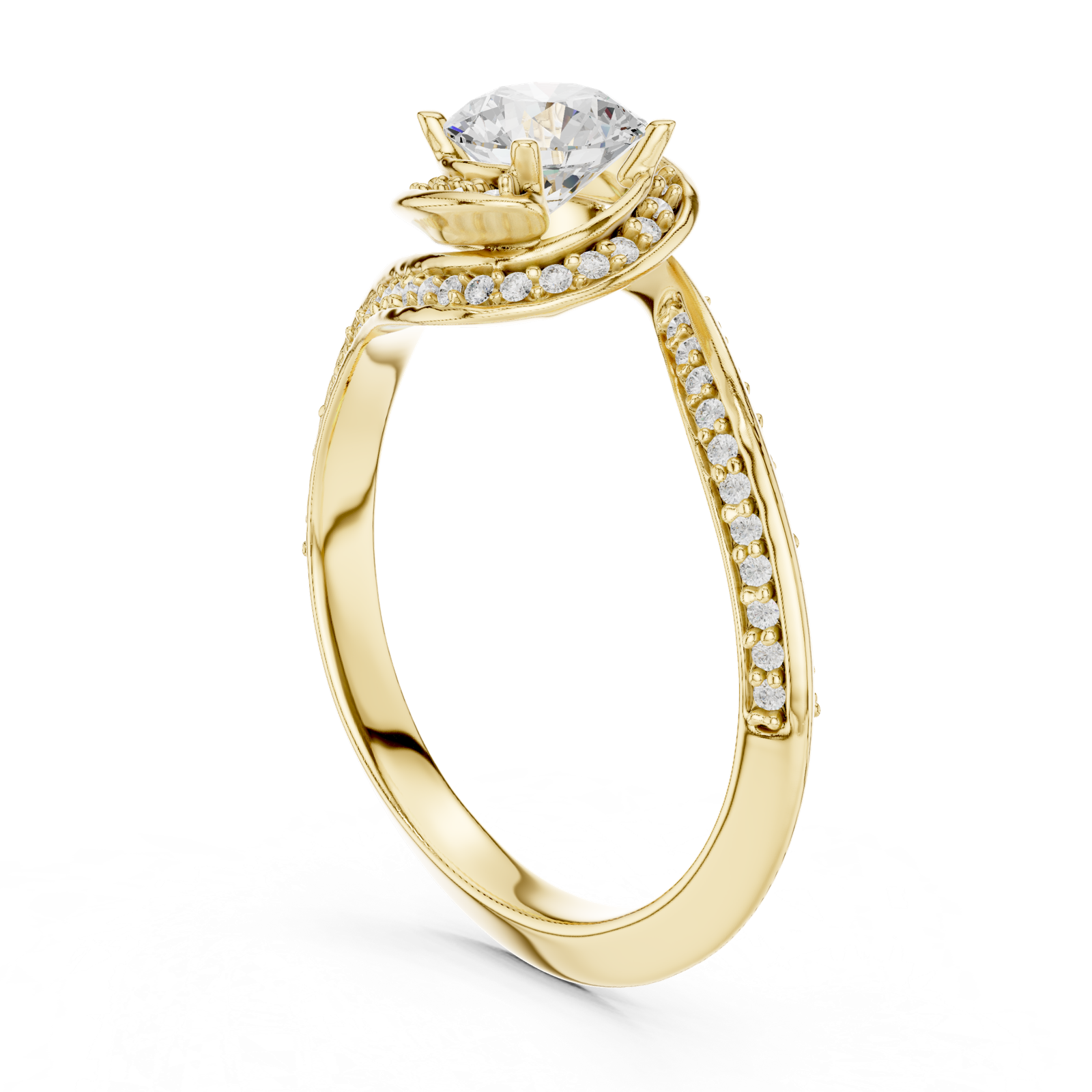 Gold Ring LR-0279, Yellow Gold, view 1