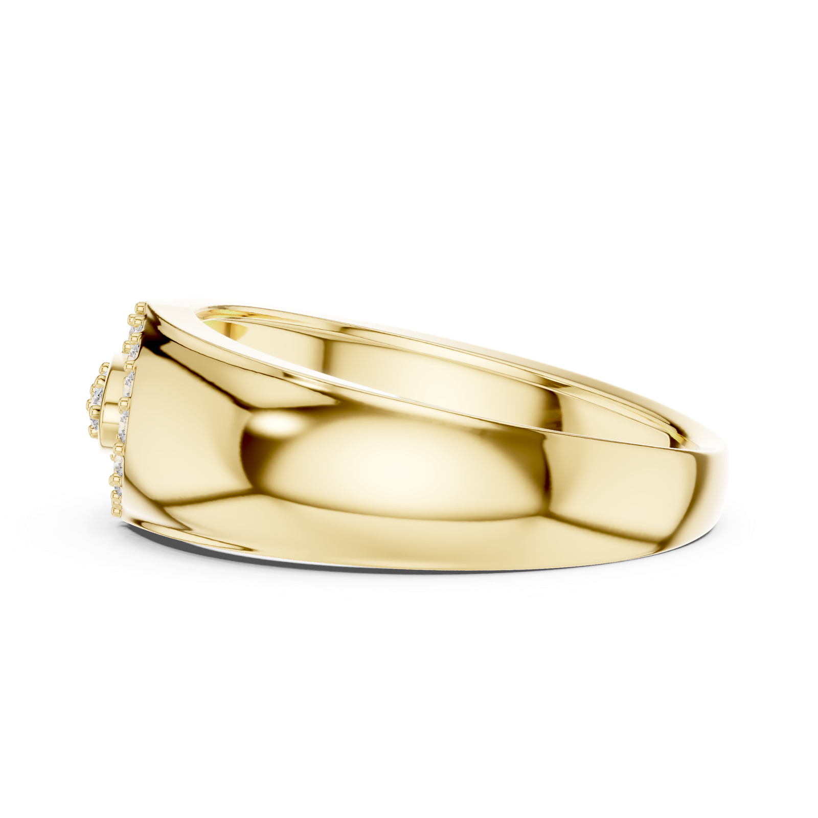 Gold Ring LR-01 (34), Yellow Gold, view 3