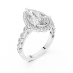 Gold Ring DDLR-186, White Gold, view 2