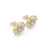 Gold Earrings AER-44, Yellow Gold, view 2