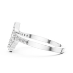 Gold Ring ALR-164, White Gold, view 3