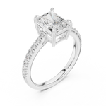 Gold Ring DDLR-881, White Gold, view 2