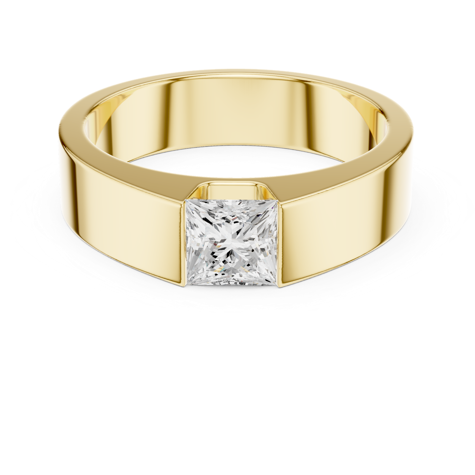 Gold Men's Ring GGR-0013, Yellow Gold, view 4