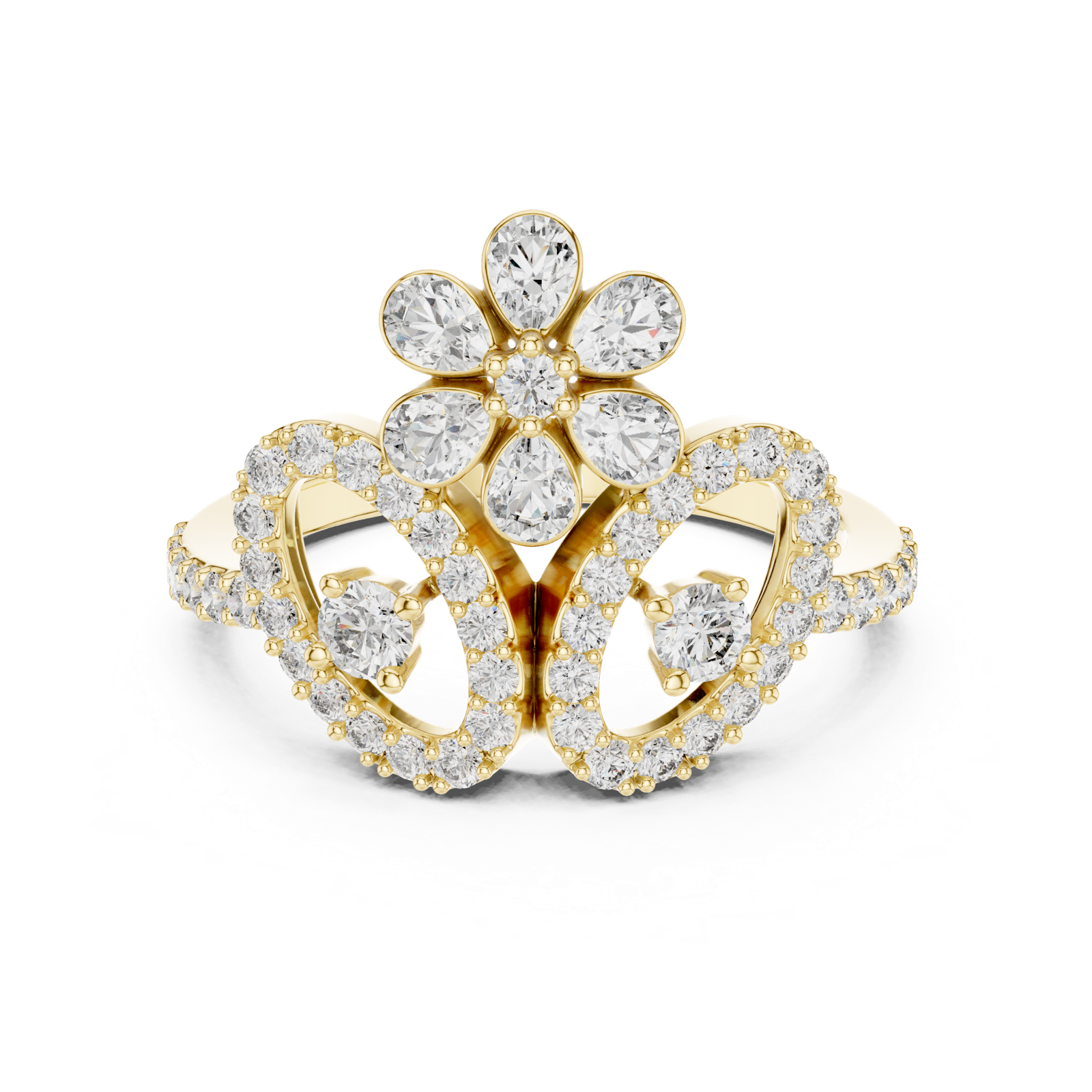 Gold Ring LR-01 (52), Yellow Gold, view 4