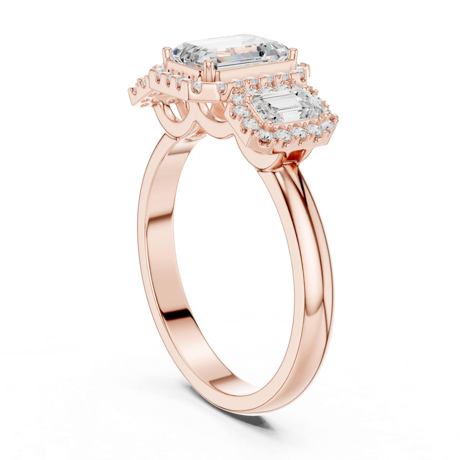 Gold Ring DDLR-1067, Rose Gold, view 1