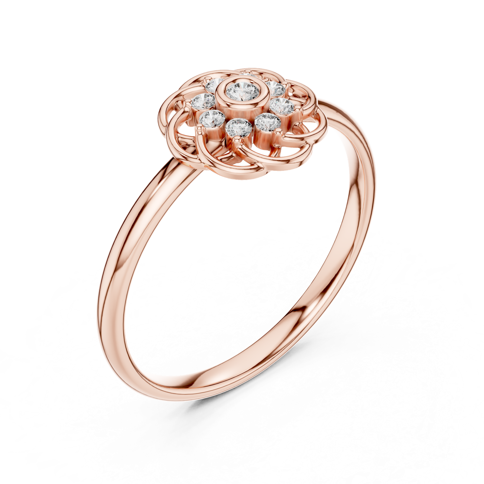 Gold Ring 1 (420), Rose Gold, view 2