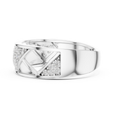 Gold Ring LR-01 (7), White Gold, view 3
