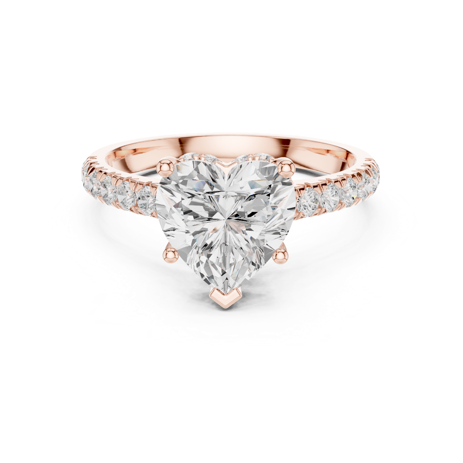 Gold Ring DDLR-258, Rose Gold, view 4
