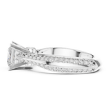 Gold Ring LR-0280, White Gold, view 3