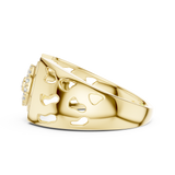 Gold Ring LR-01 (42), Yellow Gold, view 3