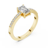 Gold Ring ALR-61, Yellow Gold, view 2