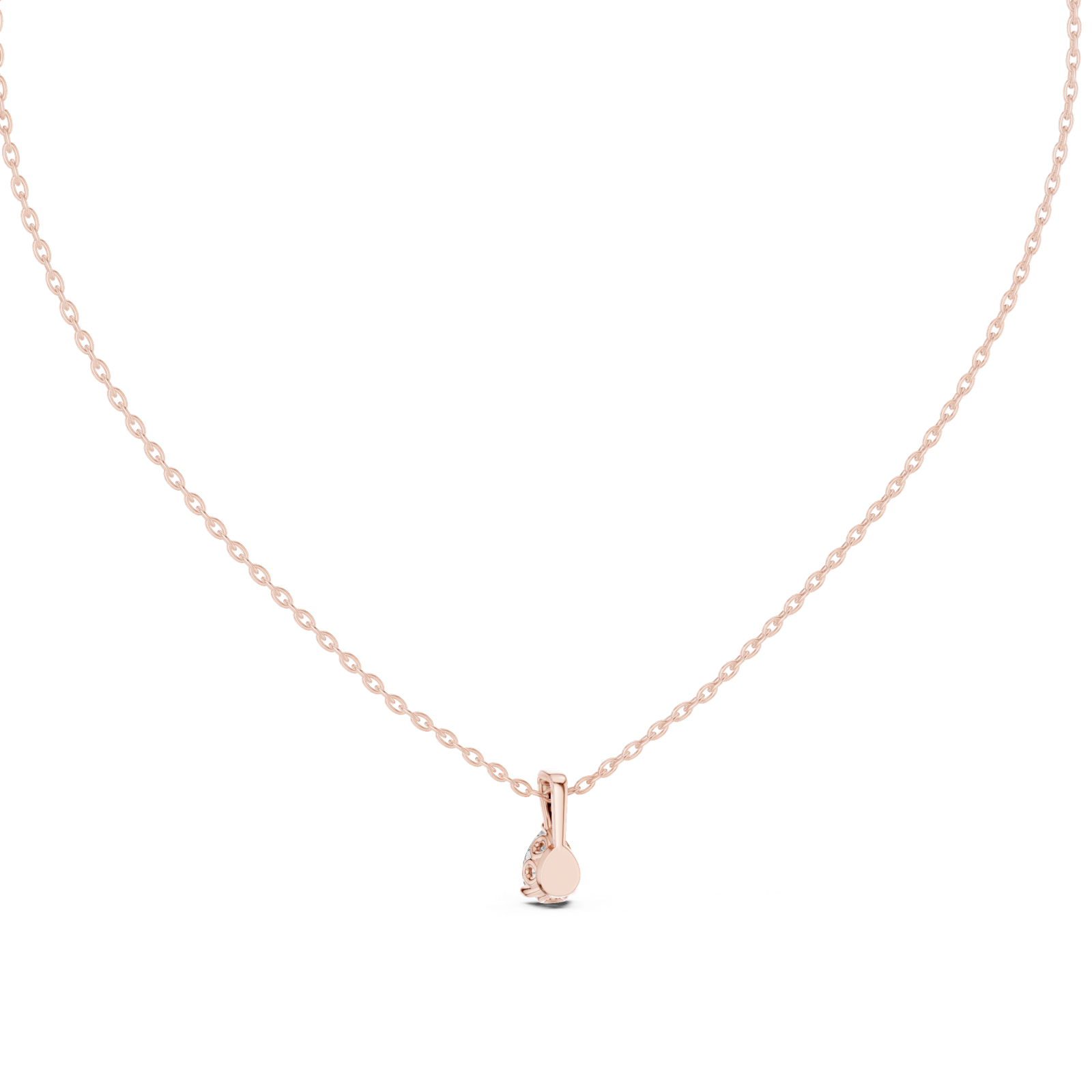 Gold Pendant GPD-0067, Rose Gold, view 4