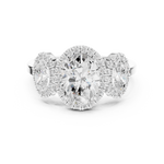 Gold Ring DDLR-1062, White Gold, view 4