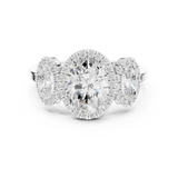 Gold Ring DDLR-1062, White Gold, view 4