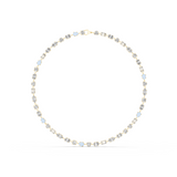 14K Solid Gold Lab Diamond Tennis Necklace, Yellow Gold, view 0