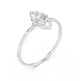 Gold Ring HLR-197, White Gold, view 2