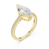 Gold Ring DDLR-877, Yellow Gold, view 2