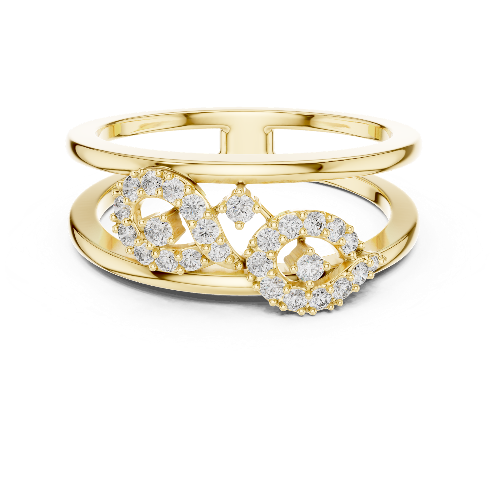 Gold Ring LR-01 (72), Yellow Gold, view 4