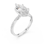 Gold Ring DDLR-964, White Gold, view 2