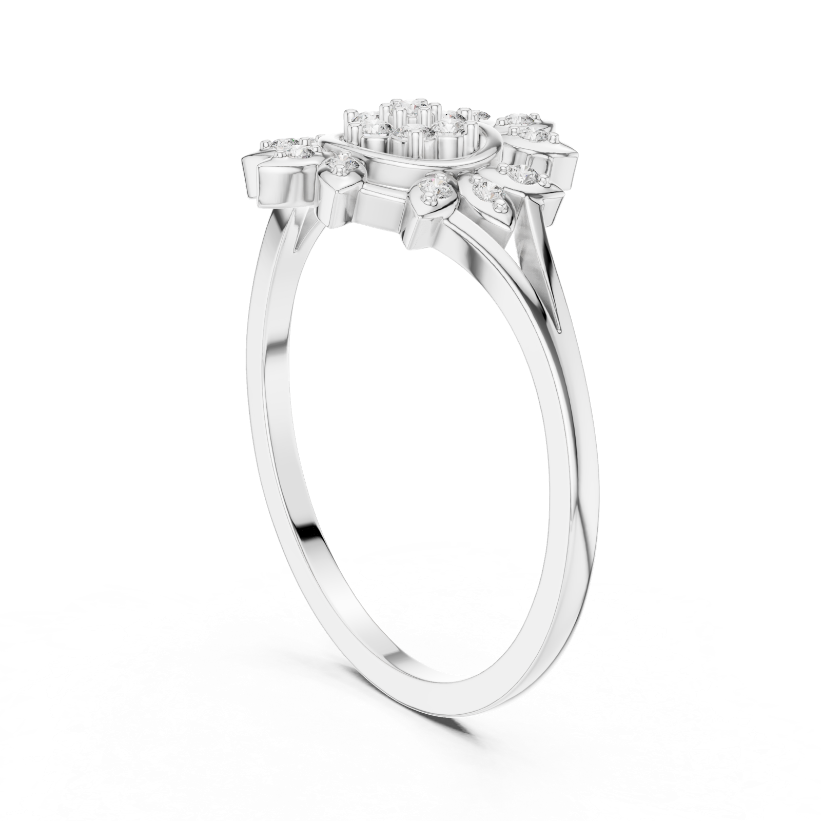 Gold Ring DR-6279, White Gold