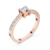 Gold Ring DJHGHF, Rose Gold, view 2