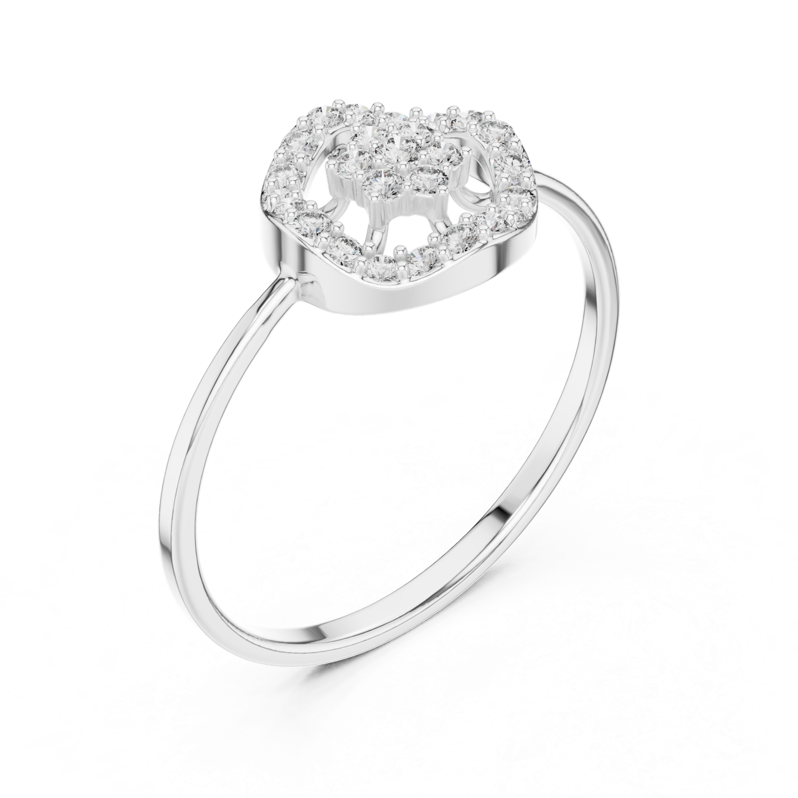 Gold Ring 1 (194), White Gold, view 2