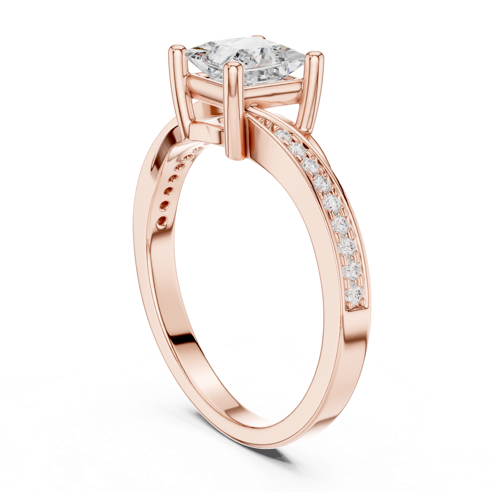 Gold Ring DDLR-525, Rose Gold