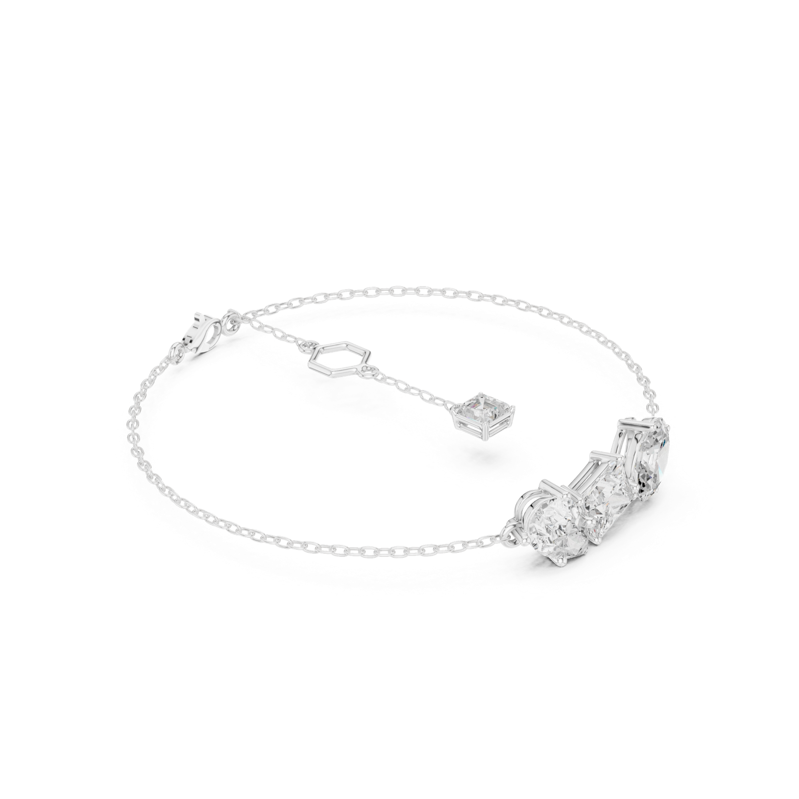 Gold Bracelet SBWB (27), White Gold, view 1