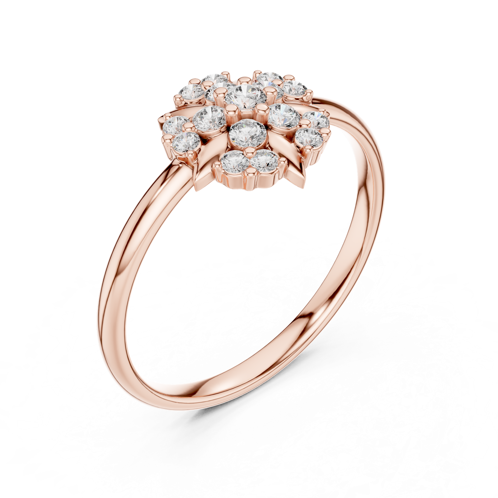 Gold Ring Ledis Ring, Rose Gold, view 2