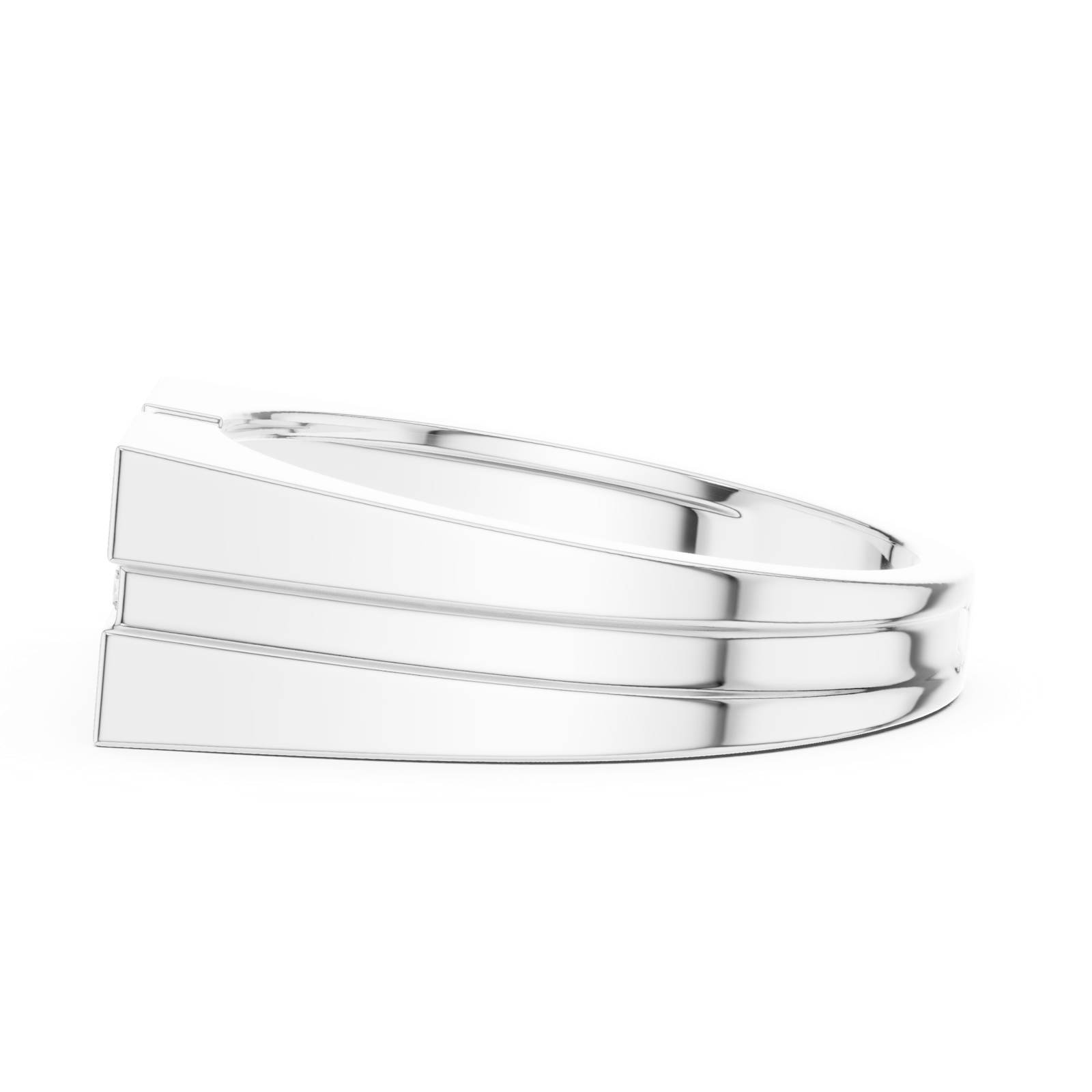Gold Ring SBMR(48), White Gold, view 3