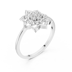 Gold Ring DR-6278, White Gold, view 2