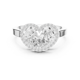 Gold Ring DDLR-533, White Gold, view 4