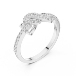 Gold Ring LR-01 (82), White Gold, view 2