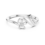 Gold Ring DR-6218, White Gold