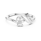 Gold Ring DR-6218, White Gold