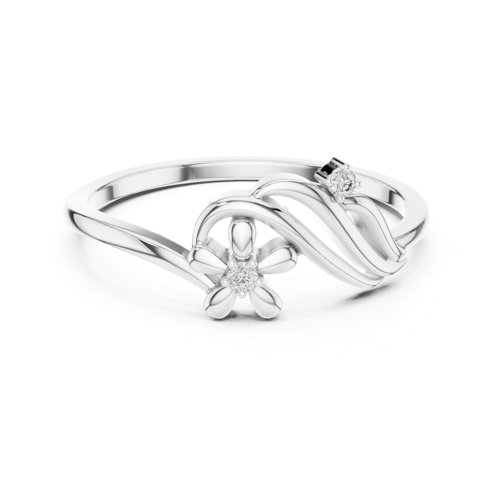 Gold Ring DR-6218, White Gold
