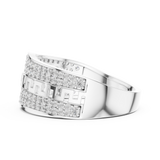 Gold Ring LR-01 (16), White Gold, view 3