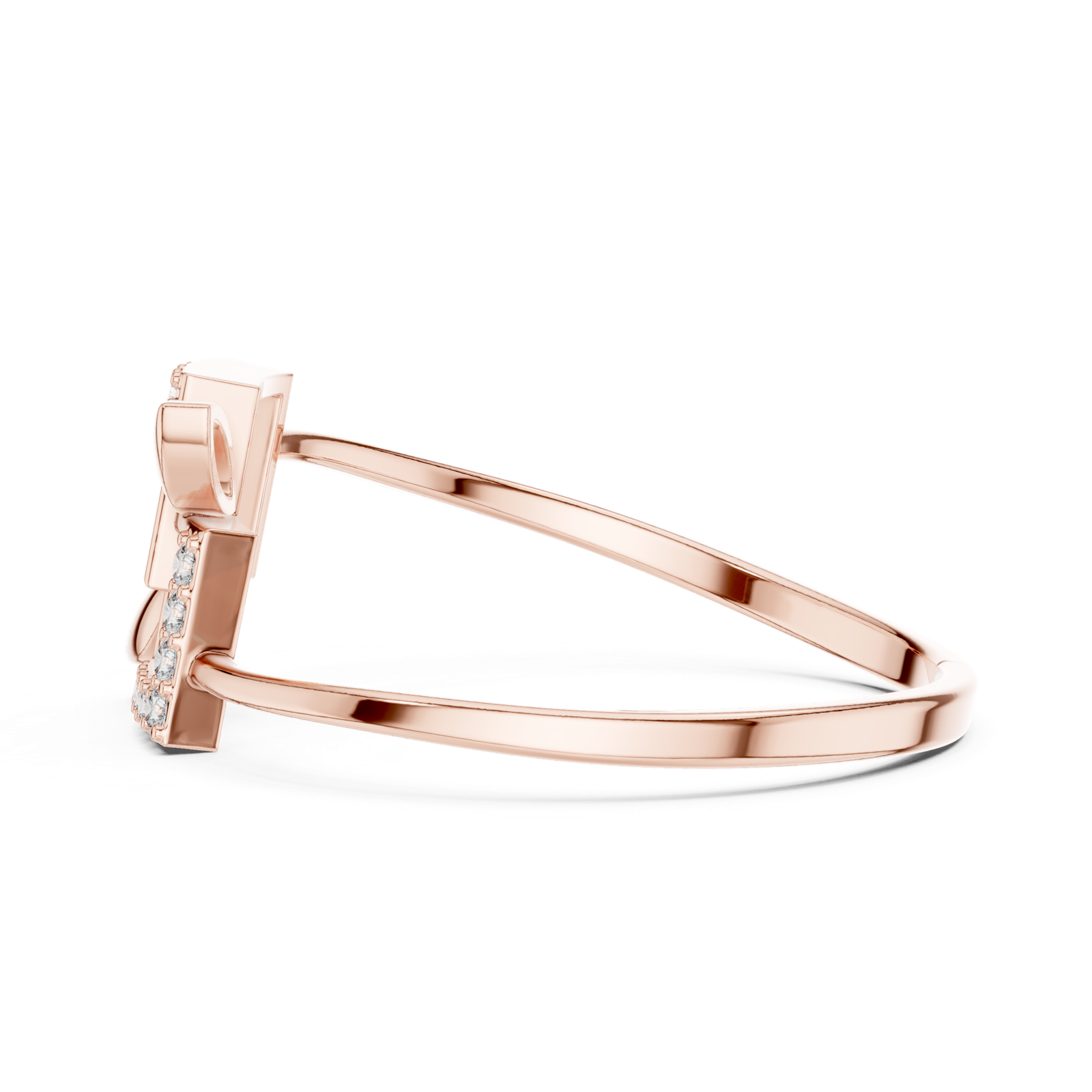 Gold Ring 1 (200), Rose Gold, view 3