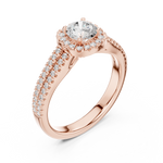 Gold Ring LR-0266, Rose Gold, view 2