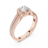 Gold Ring LR-0266, Rose Gold, view 2