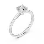 Gold Ring DDLR-801, White Gold, view 2