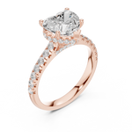 Gold Ring DDLR-258, Rose Gold, view 2