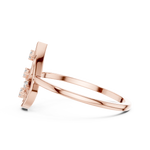 Gold Ring DR-6235, Rose Gold, view 3