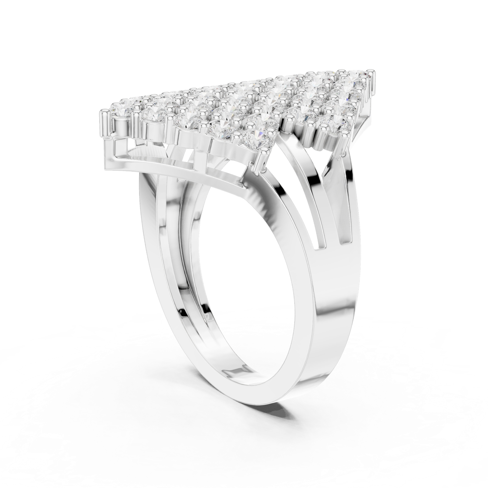 Gold Ring DDLR-463, White Gold