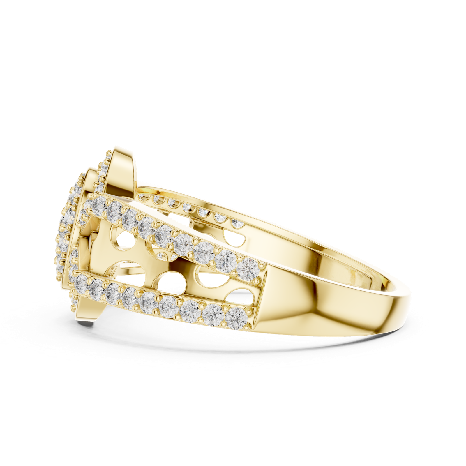 Gold Ring LR-01 (2), Yellow Gold, view 3