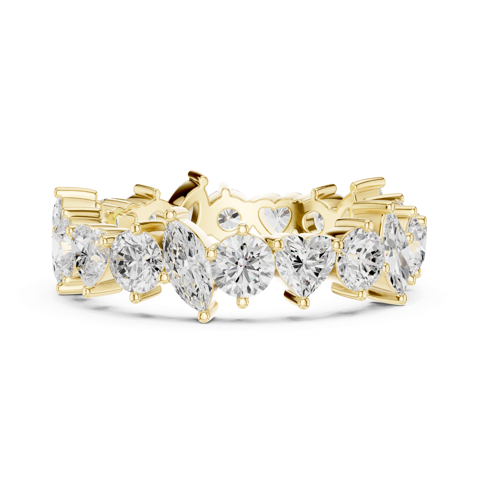 Gold Ring DDLR-371, Yellow Gold, view 3